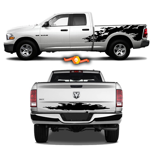 Dodge Ram RAGE Vinyl Graphics Decals Stickers Stripes