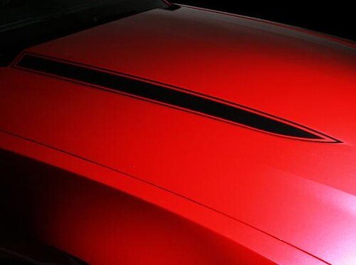 Ford Mustang Hood Spears Stripes Stickers Decals Pair Graphics