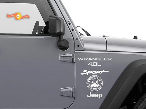 Jeep Rubicon Wrangler Zombie Outbreak Response Team Wrangler Sticker Decal#6