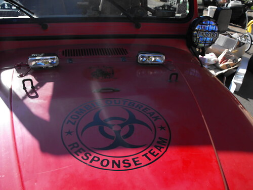 Jeep Rubicon Wrangler Zombie Outbreak Response Team Wrangler Sticker Decal #1