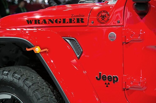 Jeep Rubicon Wrangler Zombie Outbreak Response Team Wrangler Sticker Decal kit#4