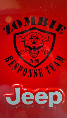 Jeep Rubicon Wrangler Zombie Outbreak Response Team Wrangler Sticker Decal#10