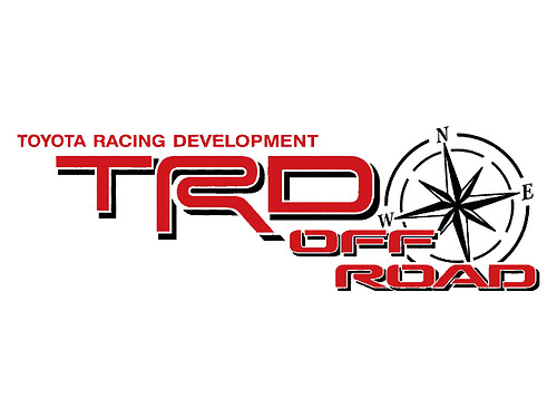 2 TOYOTA TRD OFF ROAD COMPASS ALL TERRAIN DECAL Mountain  TRD racing development side vinyl decal sticker