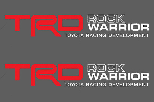 2 TOYOTA TRD OFF  ROCK WARRIOR DECAL TRD racing development side vinyl decal sticker
