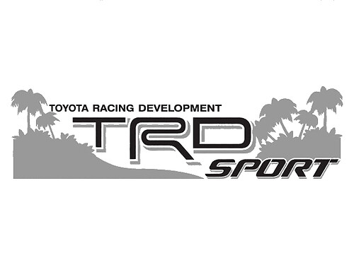 2 TOYOTA TRD OFF  SPORT BEACH DECAL TRD racing development side vinyl decal sticker 232
