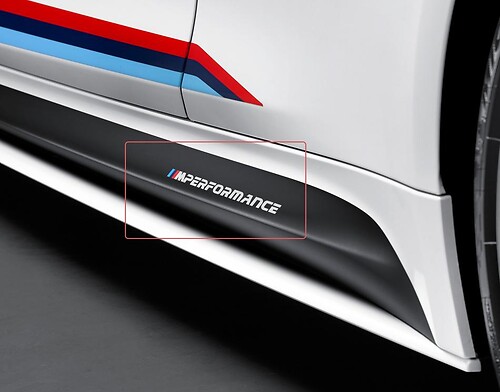 BMW m performance new SIDE vinyl decals stickers