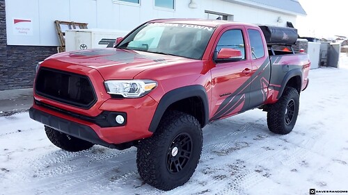 2 side TOYOTA TRD TACOMA  GRAPHICS Stickers Decals  bedside VINYL