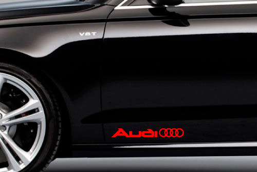2 AUDI සංකේර Logo පිටු කොටස් ඩිකල් ස්ටිකර් A4 A5 A6 A8 S4 S5 S8 Q5 Q7 TT

