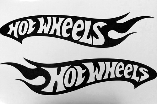 2 Hot Wheels Vinyl Stickers Decals 24