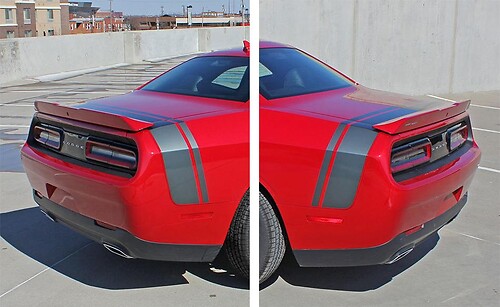 Challenger Scat Pack OE Quarter Panel Trunk Vinyl Graphic Stripes Stickers Decals 2015 Scatpack