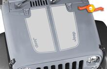 Jeep Wrangler TJ Vinyl 2 Piece Hood Sticker Decal TJ U PICK COLOR
 2