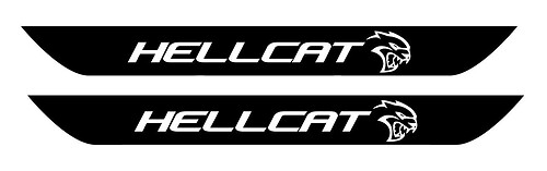 Dodge CHALLENGER HELLCAT Type Vinyl Door Sill Stickers Decals