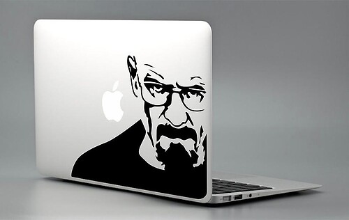 Breaking Bad - Macbook Sticker Decal Laptop Pro Air Birthday Gift Mac Heisenberg