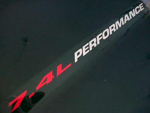 7.4L PERFORMANCE Hood Stickers Decals 454 Chevy Silverado GMC 2500 HD 3500 99 98 97 96 00