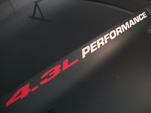 4.3L PERFORMANCE Hood Sticker Decal Chevy S10 Silverado Vortec