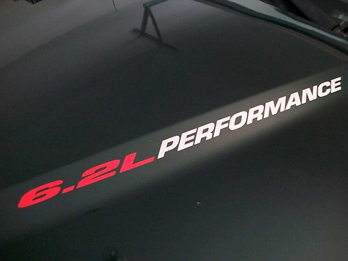 6.2L PERFORMANCE (pair) Hood sticker decals 2010 2011 2012 Ford F250 Chevy Silverado HD GMC  Z71