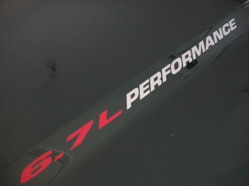 6.7L PERFORMANCE ହୁଡ୍ ଷ୍ଟିକର୍ ଡେକାଲସ୍ 2010 2011 2012 ଡଜ୍ ରାମ୍ 2500 3500 ଡିଜେଲ୍
