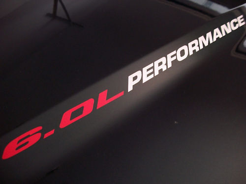 6.0L PERFORMANCE Stickers Decals Ford F250 F350 Powerstroke Power Stroke 03 04 05 06 07
