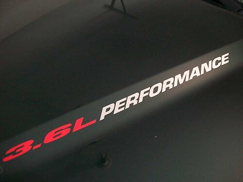 3.6L PERFORMANCE Hood Stickers Decals 2010 - 2020 Chevrolet Camaro RS V6
