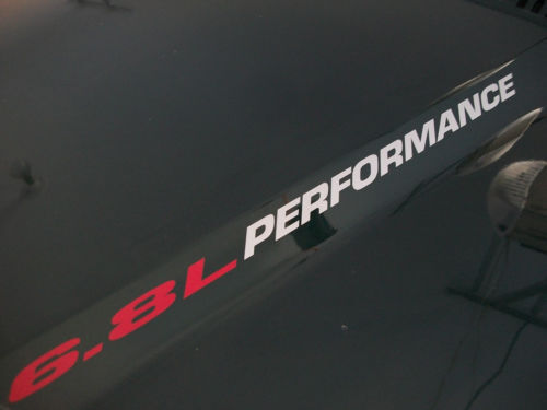 6.8L PERFORMANCE Hood sticker decals Ford F250 F350 Expedition Triton V10