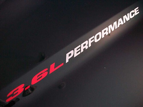3.6L PERFORMANCE Hood Stickers Decals 2013 Dodge Ram Truck V6 engine Chevy Camaro