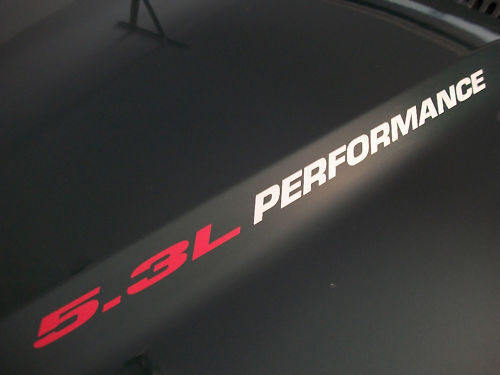 5.3L PERFORMANCE Hood Sticker Decal Chevy Z71 Avalanche 04 05 06 07 08 09 2010 2011 2012