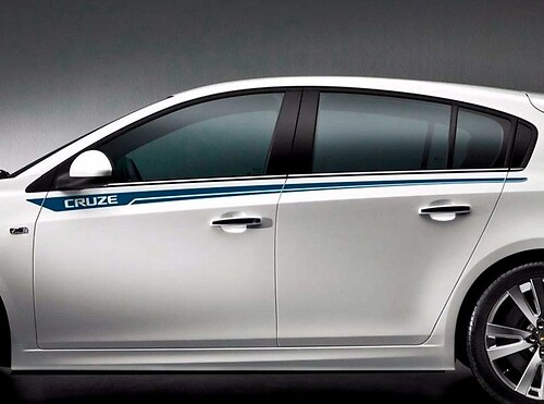 Chevrolet Cruze side pin stripes graphics Sticker Decal door panel Sticker Decal