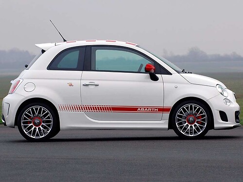 Fiat 500 ABARTH Sticker Decal side Graphics stripes