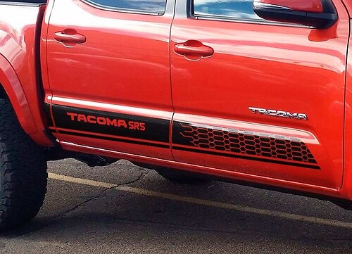 Toyota TACOMA 2016 SR5 style graphics Side stripe Sticker Decal