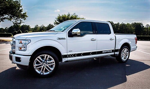 Ford F-150 2016 graphics side stripe Sticker Decal model 5
