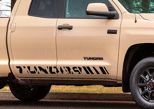 Toyota Tundra Double Cab 2016 graphics side stripe Sticker Decal - Model 1