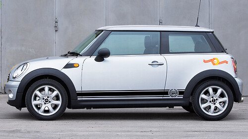 Mini Cooper R56 side stripes John Cooper retro vinyl Sticker Decal graphics stripes