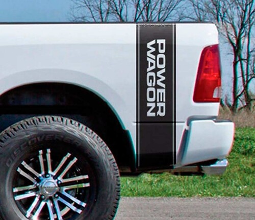 Dodge Ram 1500 Power Wagon Vertical Graphic Sticker Decal stripe
