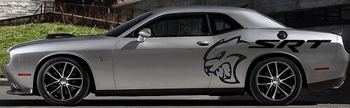 TRIBAL Design Stickers Decals Graphics Vinyl CHALLENGER MOPAR SRT HELLCAT LOGO COMBO HEMI
