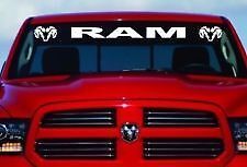 Dodge Ram Windshield Sticker Decal w logos  44x4 ram, SRT8, hemi, SRT10, srt10