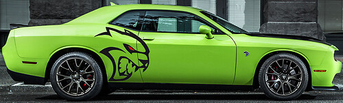 Largest Whole HELLCAT Tribal Sticker Decal Graphics Vinyl CHALLENGER MOPAR SRT LOGO HEMI CUSTOM DODGE 392 6.4
