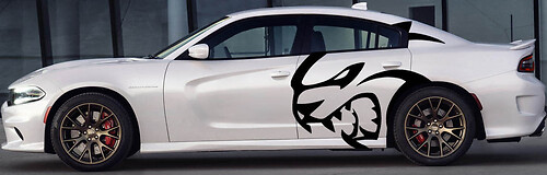 HUGE Dodge Sticker Decal Graphic Vinyl CHARGER MOPAR SRT LOGO HEMI 392 Hellcat hell cat