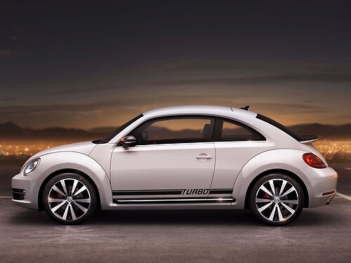 Volkswagen Beetle 2012-2016 Turbo Rocker Stripe Graphics Stickers Decals
