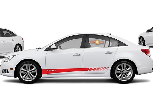 Chevrolet Cruze Racing side stripes graphics Sticker Decal door line Sticker Decal