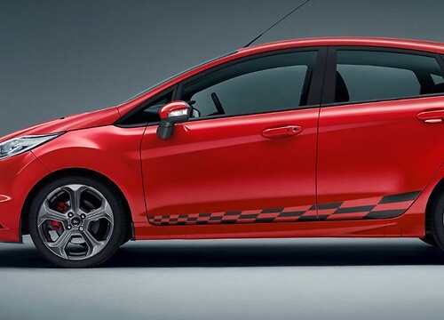 Ford Fiesta Mk7 5 door Racing Checkered Flag Sticker Decal Stiker Graphics