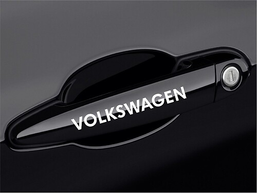 VOLKSWAGEN GTI R Golf Eos Jetta Passat Door Handle Decal sticker emblem logo W