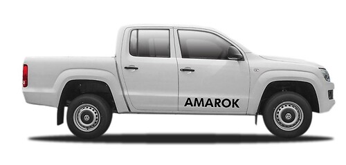 2X volkswagen AMAROK side vinyl body decal sticker emblem logo