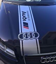 Audi A3 A4 A5 A6 A8 S3 S4 S5 S6 Rs4 Q3 Q5 Q7 Tt S-line R8 Quattro Hood Sticker Decal
