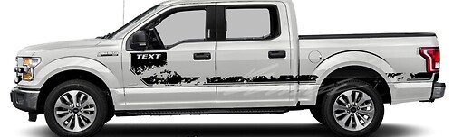 2014 2015 2016 Ford F-150 F150 Side Hockey Stripes Mud Splash