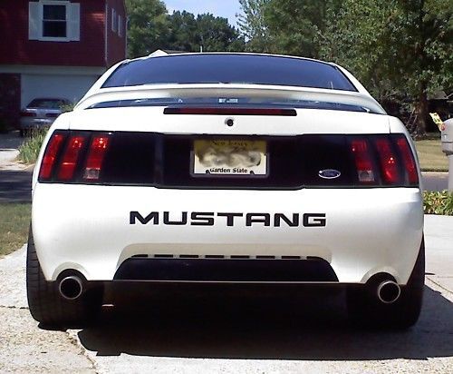 99-04 Ford Mustang Rear Trunk Lid Panel Blackout Sticker Decal Vinyl Graphics Black Out