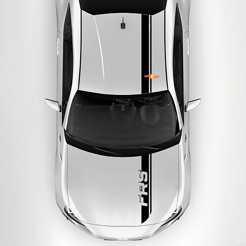 Dual Hood Roof Stripes Decals for Scion FR-S
