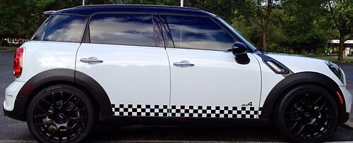 Sticker Decal Side Stripes for Mini Countryman R60 John Cooper Works Racing Body