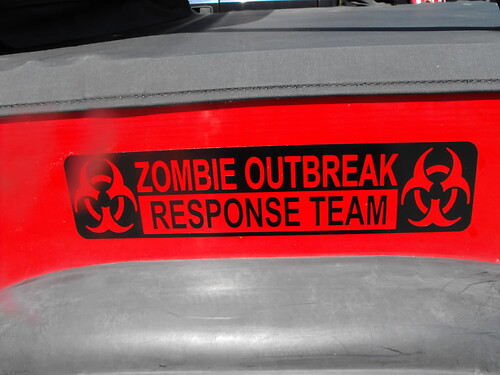 Jeep Rubicon Wrangler Zombie Outbreak Response Team Wrangler Sticker Decal#10