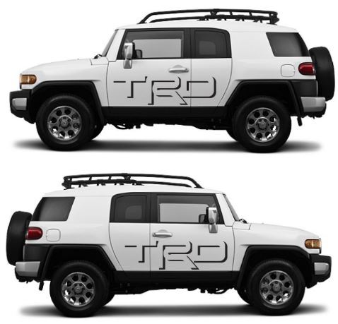 TRD Shadow Toyota FJ CRUISER Sticker Decal Vinyl Side Door Graphics  5