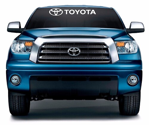 toyota logo windshield vinyl decal sticker